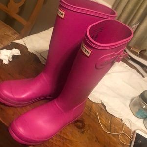 Pink Girls Hunter Boots